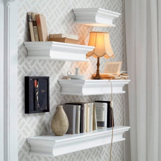 Allthorp Medium Floating Wall Shelf In Classic White_2