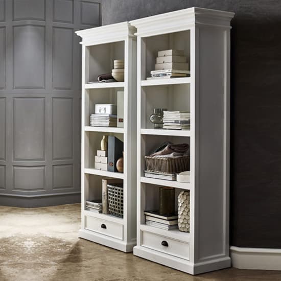 Allthorp Medium Wooden Display Cabinet In Classic White_5