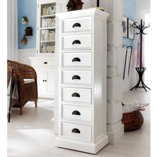 Allthorp Tall Chest Of Drawers In Classic White With 7 Drawers_1