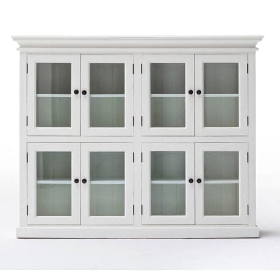 Allthorp Wooden 8 Doors Display Cabinet In Classic White_2
