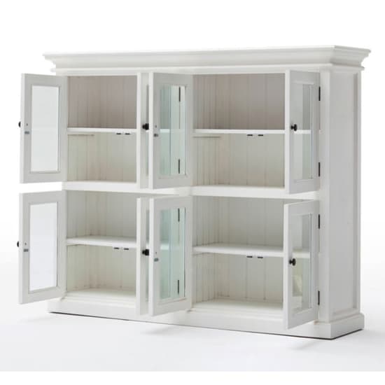 Allthorp Wooden 8 Doors Display Cabinet In Classic White_4