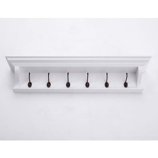 Allthorp Wooden Coat Rack In Classic White With 6 Hooks_1