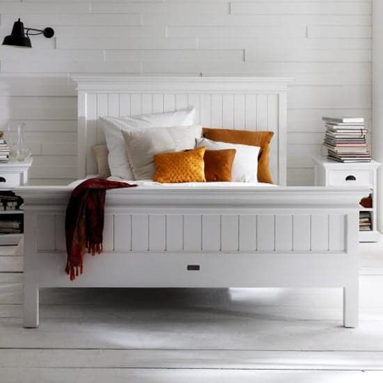 Allthorp Wooden Double Bed In Classic White_2