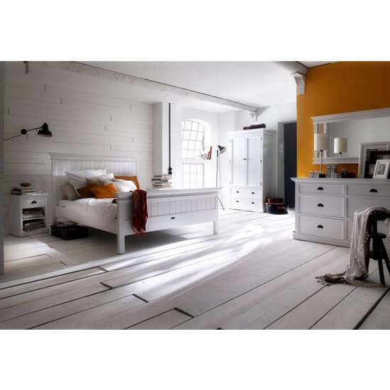 Allthorp Wooden Double Bed In Classic White_6