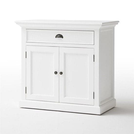 Allthorp Solid Wood Compact Sideboard In White With 2 Doors_3