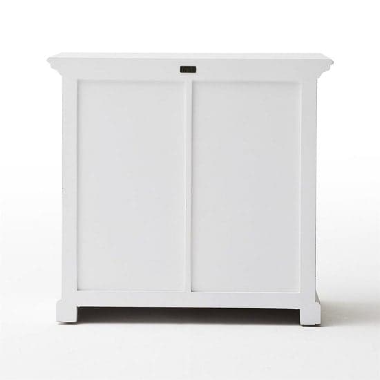 Allthorp Solid Wood Compact Sideboard In White With 2 Doors_6