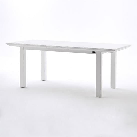 Allthorp Solid Wood Extendable Dining Table Rectangular In White_2