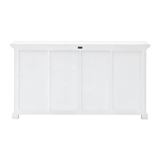 Allthorp Solid Wood Sideboard In White With 2 Doors 4 Baskets_5