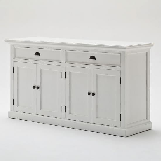 Allthorp Solid Wood Sideboard In White With 4 Doors_5