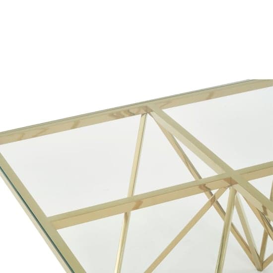 Alluras Small Clear Glass Coffee Table With Gold Spike Frame_3
