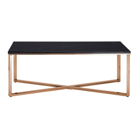 Alluras Coffee Table With Champagne Cross Base     _1