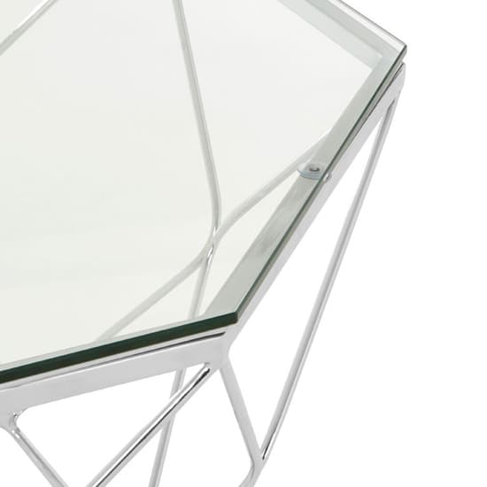 Alluras Coffee Table In Chrome With Tempered Glass Top   _4