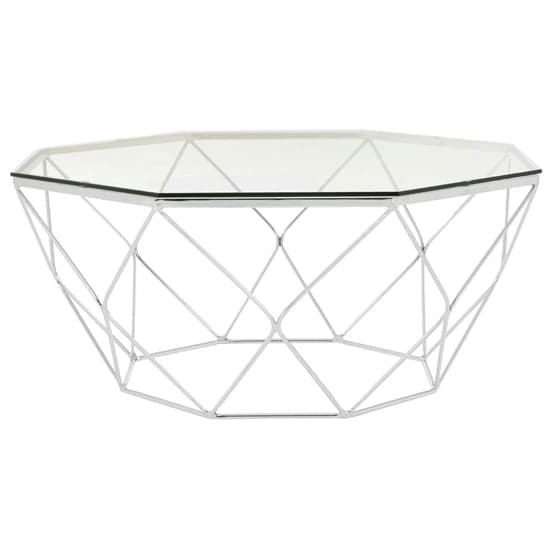Alluras Coffee Table In Chrome With Tempered Glass Top   _1