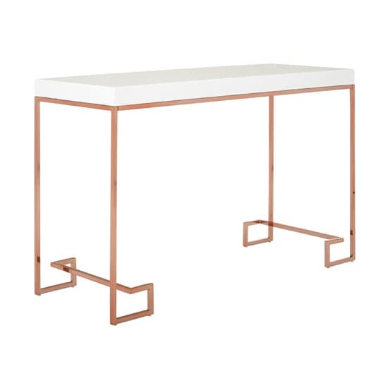 Alluras Console Table With Rose Gold Legs     _2