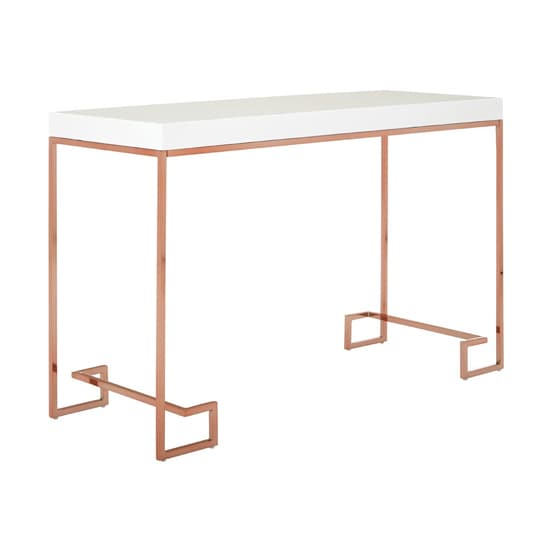 Allure Console Table With Rose Gold Legs Furniture in Fashion