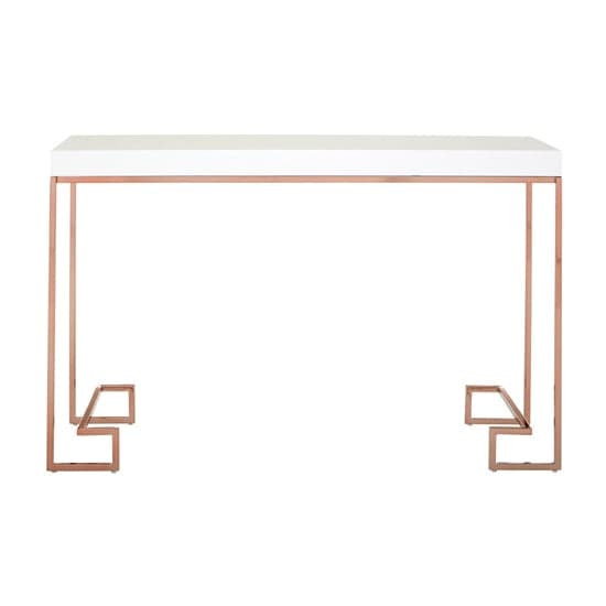 Alluras Console Table With Rose Gold Legs     _1