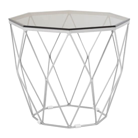 Alluras End Table With Brushed Nickel Base     _2