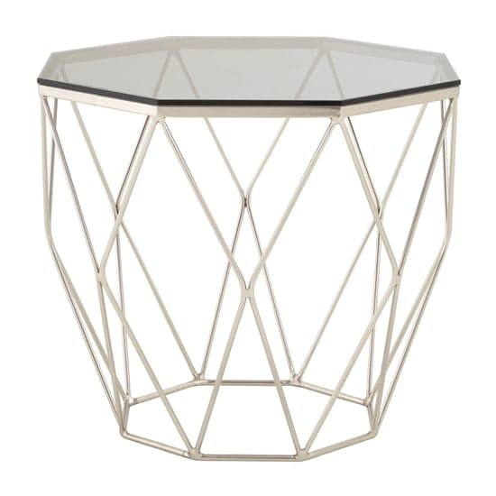 Alluras End Table With Brushed Nickel Base     _1