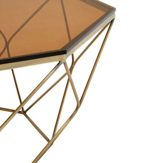 Alluras Polygonal Coffee Table In Bronze      _3
