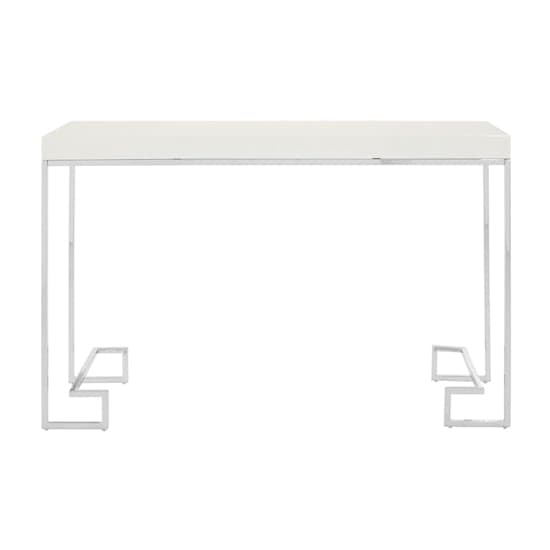 Alluras Rectangular Console Table In Chrome      _1