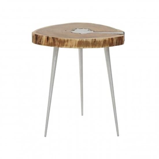 Almory Wooden Side Table In Natural And Silver_1