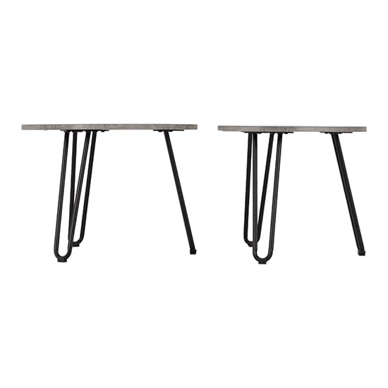 Alsip Set Of 2 Wooden Coffee Tables In Concrete Effect_5