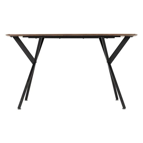 Alsip Wooden Dining Table In Medium Oak Effect And Black_2