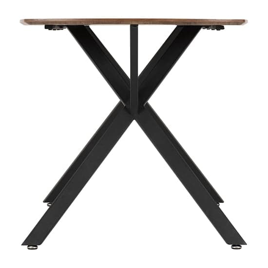 Alsip Wooden Dining Table In Medium Oak Effect And Black_3