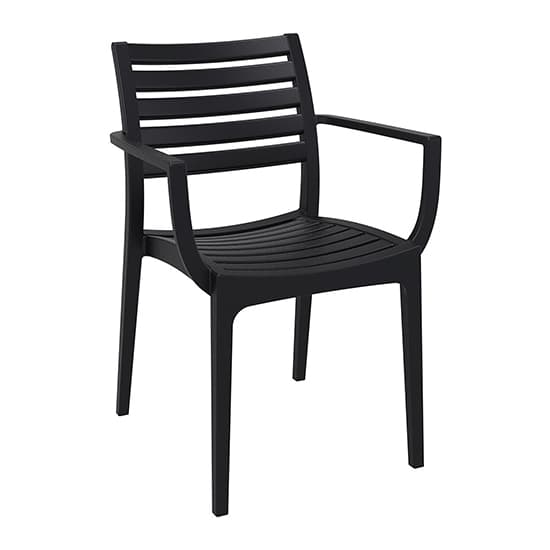 Alto Black Polypropylene Dining Chairs In Pair_2