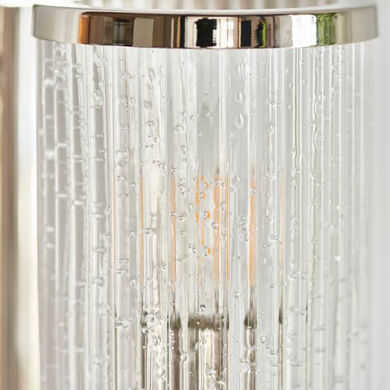 Alto Clear Ribbed Glass Shades Wall Light In Bright Nickel_4