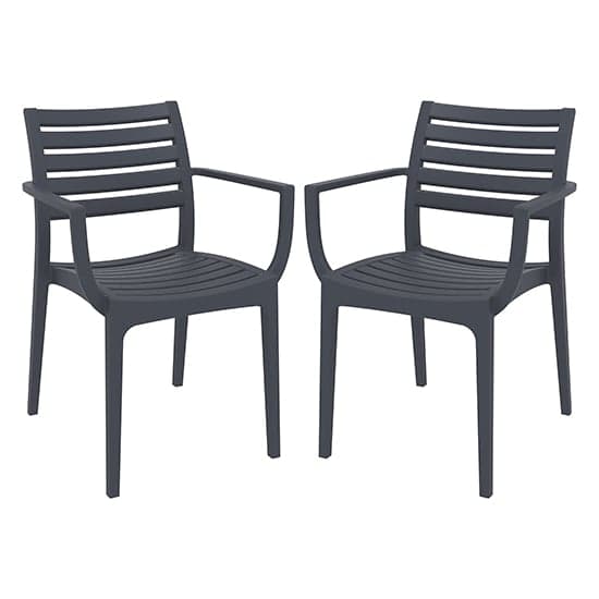 Alto Dark Grey Polypropylene Dining Chairs In Pair_1