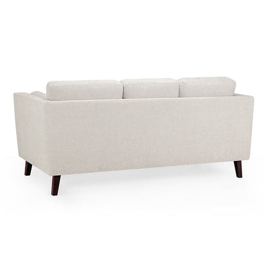 Alto Fabric 3 Seater Sofa In Beige With Wooden Legs_2