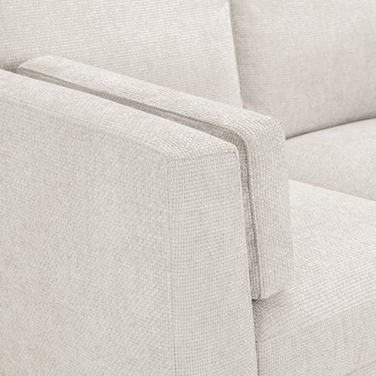 Alto Fabric 3 Seater Sofa In Beige With Wooden Legs_3
