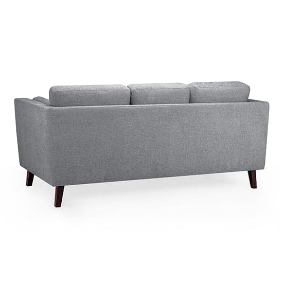 Alto Fabric 3 Seater Sofa In Grey With Wooden Legs_2