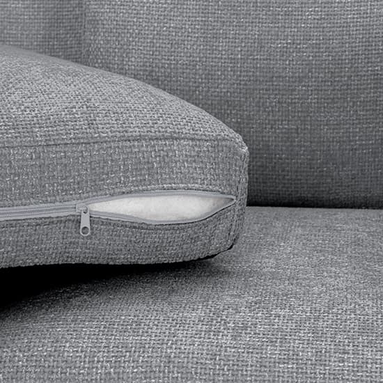 Alto Fabric 3 Seater Sofa In Grey With Wooden Legs_4