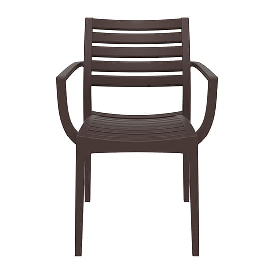 Alto Polypropylene With Glass Fiber Dining Chair In Brown_2