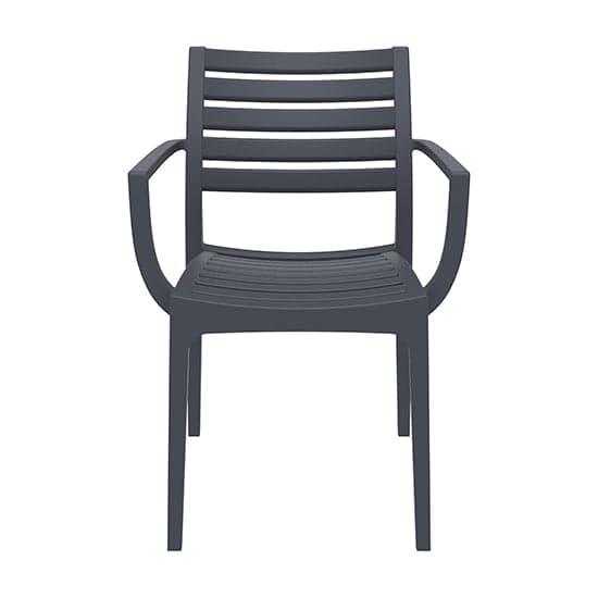 Alto Polypropylene With Glass Fiber Dining Chair In Dark Grey_2