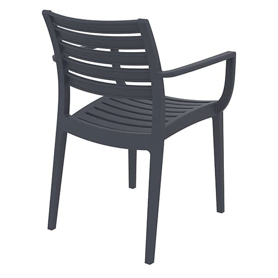 Alto Polypropylene With Glass Fiber Dining Chair In Dark Grey_4