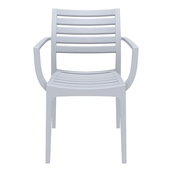 Alto Polypropylene With Glass Fiber Dining Chair In Silver Grey_2