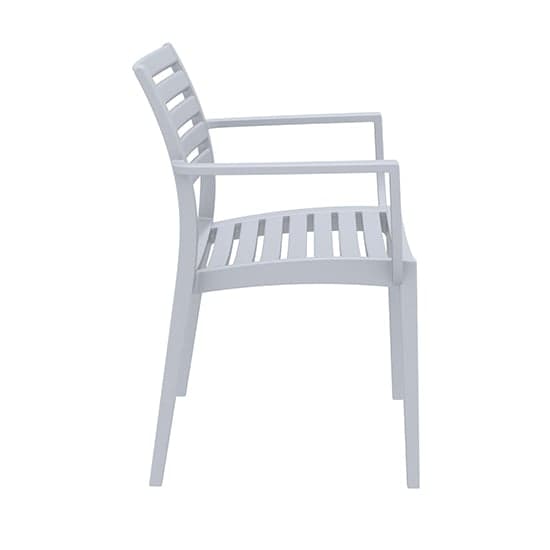 Alto Polypropylene With Glass Fiber Dining Chair In Silver Grey_3