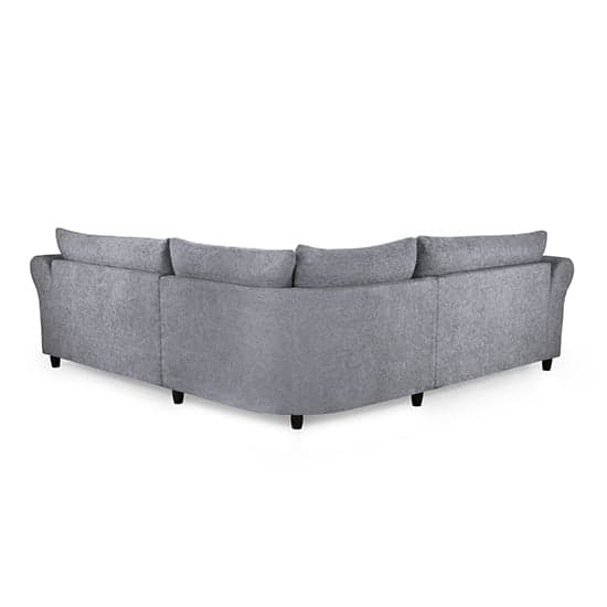Alton Large Fabric Corner Sofa In Cream With Black Wooden Legs_2