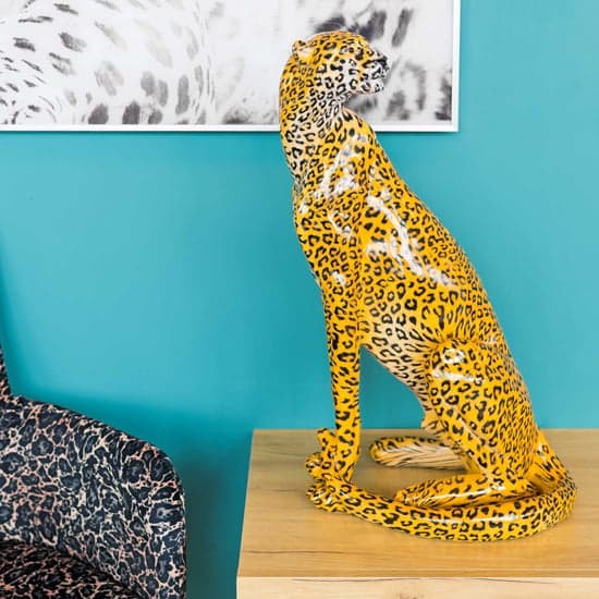 Alton Resin Cheetah Sculpture In Orange_2