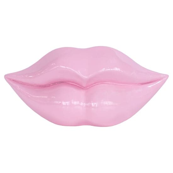 Alton Resin Lips Sculpture Large In Pink_1