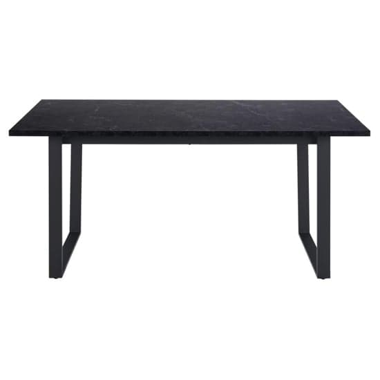Altoona Wooden Dining Table Rectangular In Black Marble Effect_3