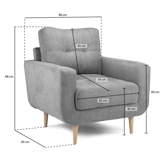Altra Fabric Armchair In Grey_5