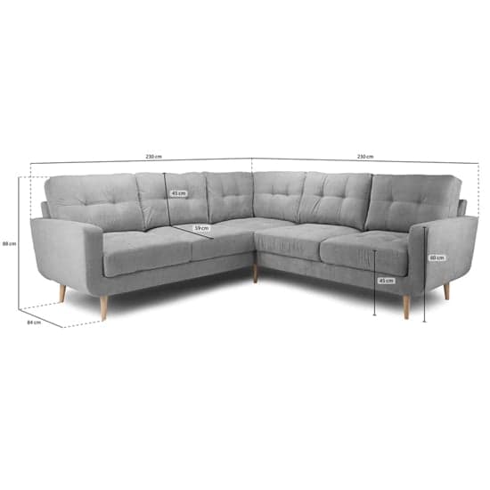 Altra Fabric Large Corner Sofa Suite In Grey_5