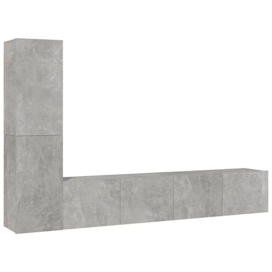Alyria Wooden Living Room Furniture Set In Concrete Effect_3