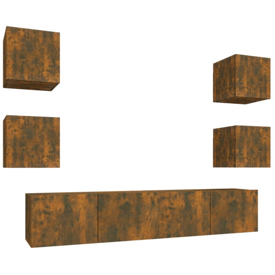 Alyson Wooden Living Room Furniture Set In Smoked Oak_3
