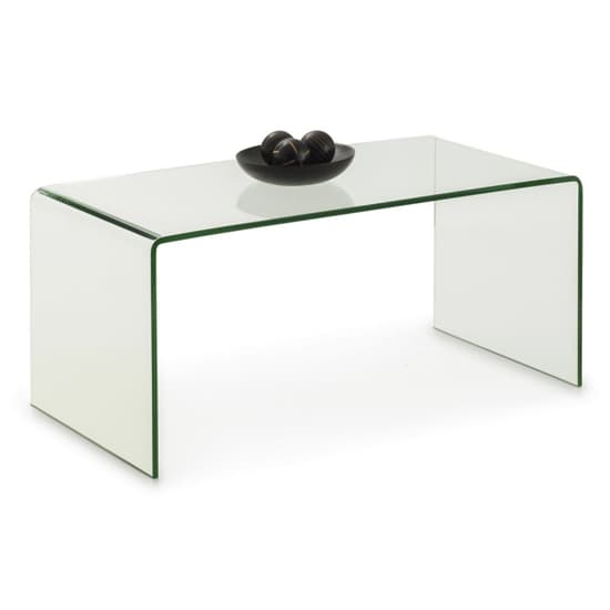 Acelynn Bent Glass Coffee Table Furniture in Fashion