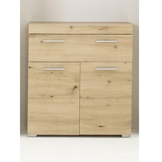 Amanda Floor Storage Cabinet In Knotty Oak With 2 Doors_1